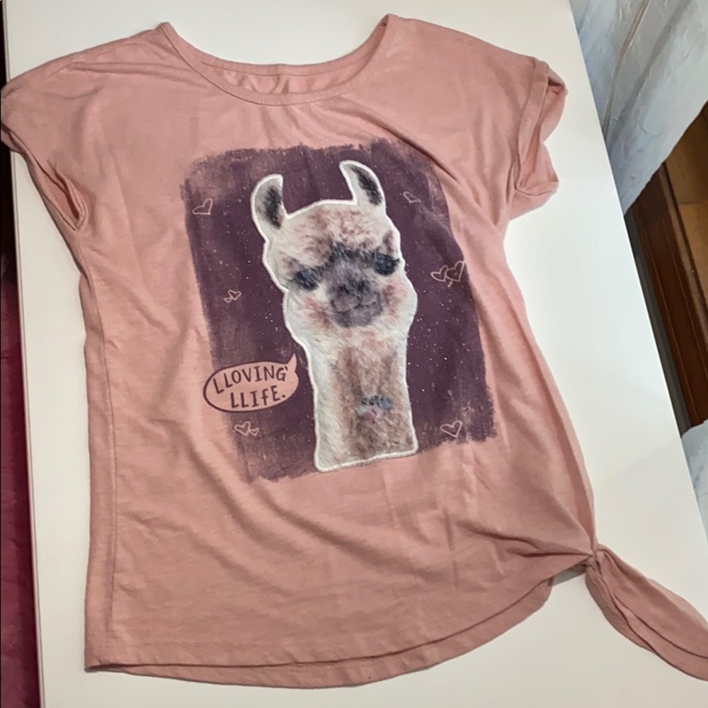 justice llama tee shirt